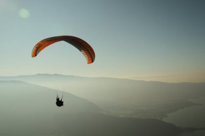Paragliding: Free flight and admiring the landscapes from above.