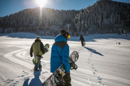 Snowboarding: Tricks and tips to get on the board.
